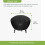AWNIC Fire Pit Cover Waterproof Round Firepit Cover with Hook and Loop Fasteners 420D Polyester ?80x50cm 2