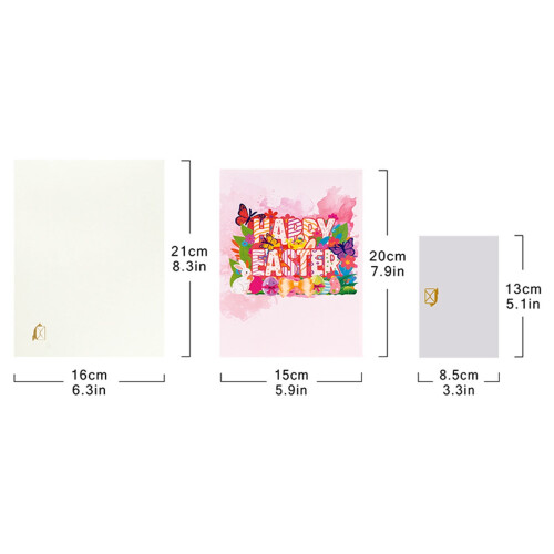 3D Popup Easter Card with Egg and Tree Design 2
