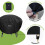 AWNIC Fire Pit Cover Waterproof Round Firepit Cover with Hook and Loop Fasteners 420D Polyester ?80x50cm 5