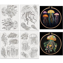 16 Jellyfish Water-Soluble Embroidery Patterns