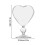 Hjerteformede klare cocktailglas 6oz 3