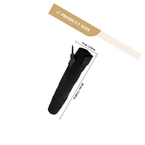 Black Baseball Bat Cover Static-Resistant Lightweight 1