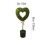 Buxbomshjärta Topiary med rosett 75 cm 2