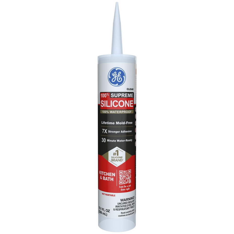 Supreme Silicone Caulk Clear 10 Fl Oz Waterproof 939152474790