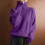 Pull en maille pour femme, manches longues, col rond oversize 2
