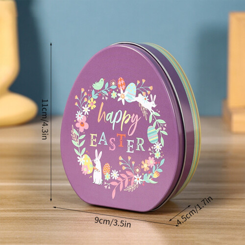boîte à bonbons de Pâques en fer-blanc (1 pièce) 1