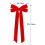 Fluwelen kerststrik van vintage lint, 26 cm 2