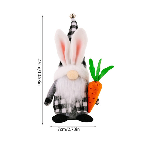 Easter Bunny Doll White Beard Old Man Decoration 2
