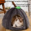 Pompoen kattenmand S/M/L – Pluche, halfopen dierenhol 2