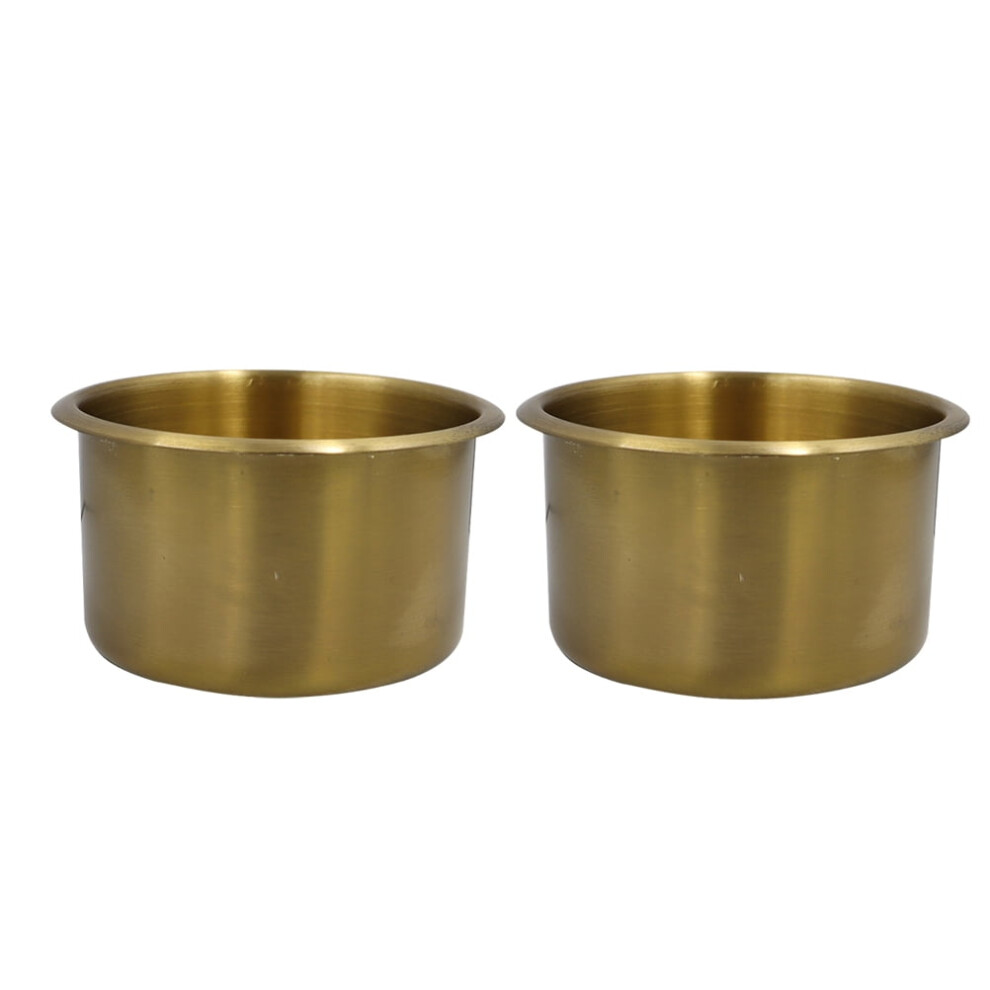 Car Cup Holder Copper Multifunctional 2 Pcs Golden 900223681522