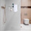 Porte-serviettes pivotant mural robuste à 3 bras, 10,43 x 8,46 3
