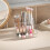 Transparente Make-up-Organizer-Schale mit 6 Fächern 4