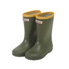 Toddler Rain Boots, Unisex Waterproof Shoes for Kids 7-8Y, Green – Comfortable Non-Slip Sole, All-Season Outdoor Footwear