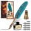 Ensemble plume et encre avec 5 plumes turquoise 1