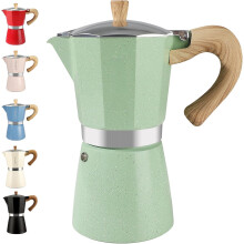 Moka Pot Espressomaker voor op het fornuis, 12 kopjes, 20 oz
