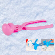 Herzförmige Schnee- und Sandform – Rosa, leicht, 30 cm