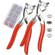 Druckknopf-Set mit Handzange – 100-teiliges Metallset