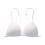 French triangular seamless bra for women white L 3