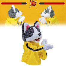 Hunde-Handpuppe mit Sound und Boxfunktion (1 Stück)