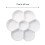 Ceramic Watercolor Mixing Tray Round White 6-Well 2