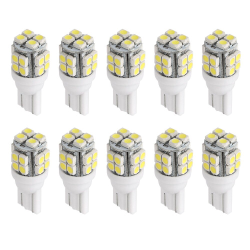 Ampoule LED T10, culot W12V, lot de 10.