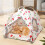 Cat Tent Cave Bed Portable Folding Soft Mat for Cats and 5