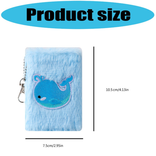 Carnet de poche avec couverture en peluche créative et agenda léger 2