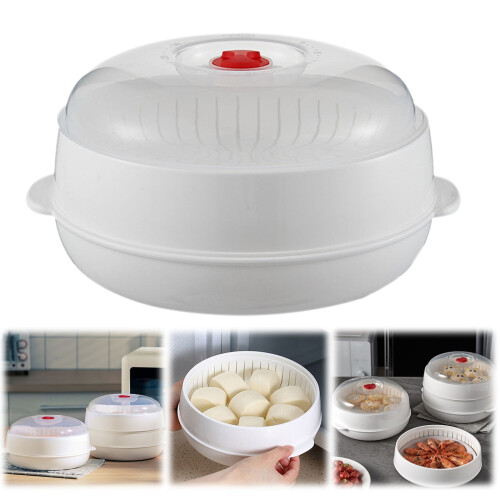 Microwave Steamer for Vegetables and Dumplings 1.5L