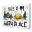 Affiche murale décorative sur toile, style camping, 1 pièce 1