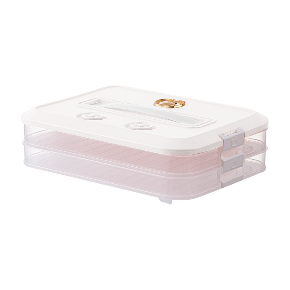 Airtight Stackable Cookie & Dumpling Storage Box, 2-Layer