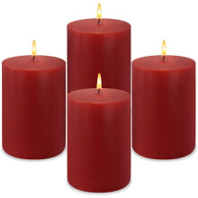 NestE4-Pack 2" x 3" pomarańczowe świece filarowe