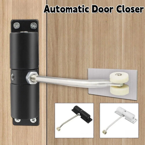 Spring Buffer Automatic Door Closer Adjustable Speed Door Closer Mute Soft Closing Door Convert Hinged Doors to Self-Closing 1