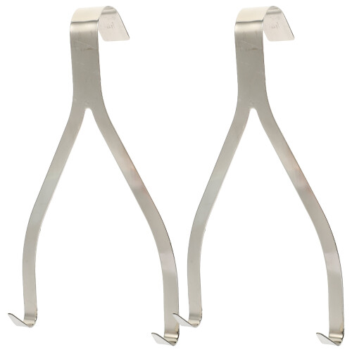 Slaktkrok i rostfritt stål, 2-pack