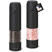 Moedor de pimenta recarregável com 6 configurações e capacidade de 70ml.