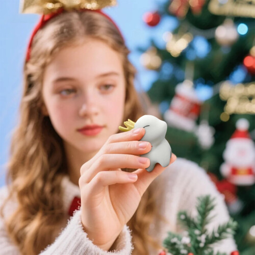 Mini julfigurer med renar 2