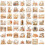 Watercolor Pet Stickers Waterproof 50-Pack 4