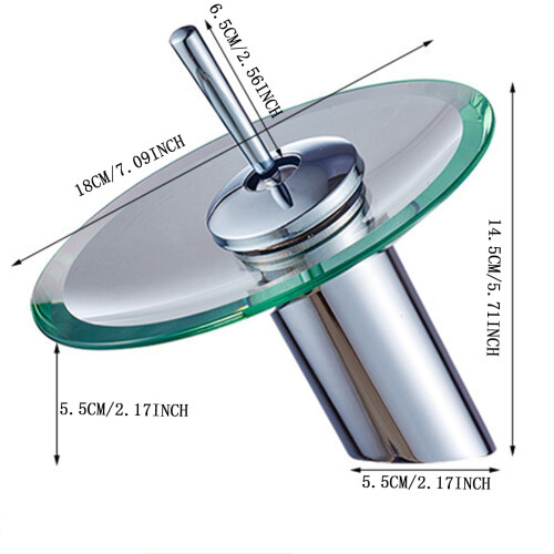 Copper countertop basin with glass single-handle faucet 2