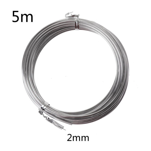 Σύρμα αλουμινίου για χειροτεχνίες 1mm1.5mm2mm5m Ρολό