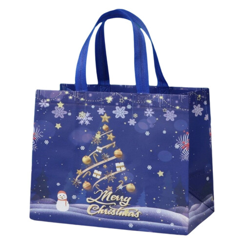 Julegavepose – Genanvendelig non-woven tote med