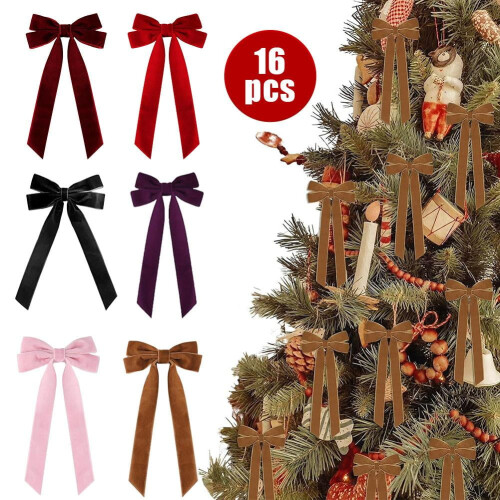 Samtschleifen 10 x 19,5 cm – 16er-Pack 2