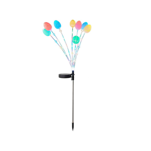 Lumini solare de ouă de Paște, țăruș de grădină multicolor, tip leagăn 1