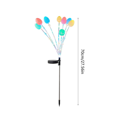 Lumini solare de ouă de Paște, țăruș de grădină multicolor, tip leagăn 2