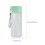 Garrafa de água AuroraX de plástico transparente de 355 ml, 473 ml e 710 ml com alça. 3