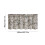White Polyester Floral Curtain Valance 140x46cm 3