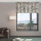 White Polyester Floral Curtain Valance 140x46cm 5