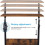 Karl Home Højdejusterbart Mobilt Sidebord Rustik Brun 4