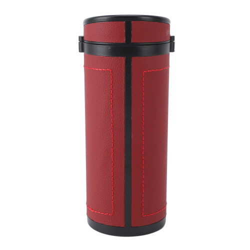 Autotaschentuchhalter rotes Leder Wolfram-Stahl
