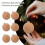 Conjunto de 12 enfeites de Natal de pelúcia de 6 cm 2
