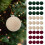 Conjunto de 12 enfeites de Natal de pelúcia de 6 cm 4