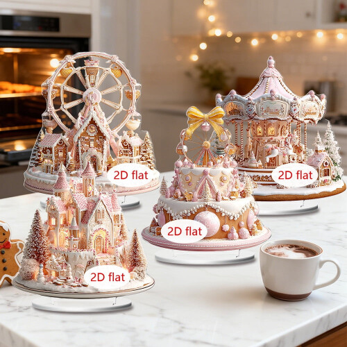 Christmas acrylic Ferris wheel desktop decor 1 piece 1